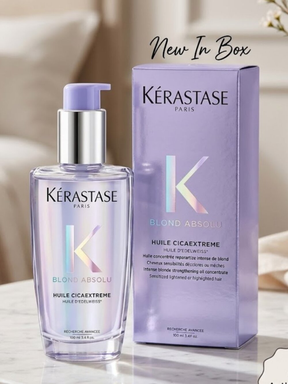 New Kerastase Blond Absolu Huile Cicaextreme Blond Beautifying Oil 100ML..
